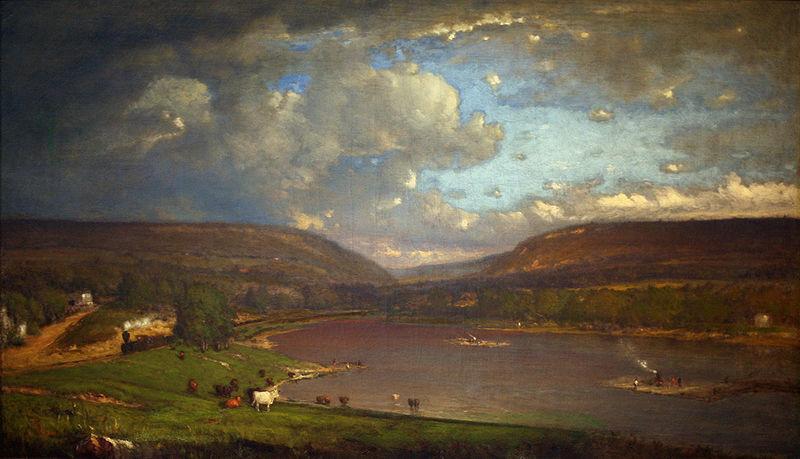 George Inness On the Delaware River oil painting image